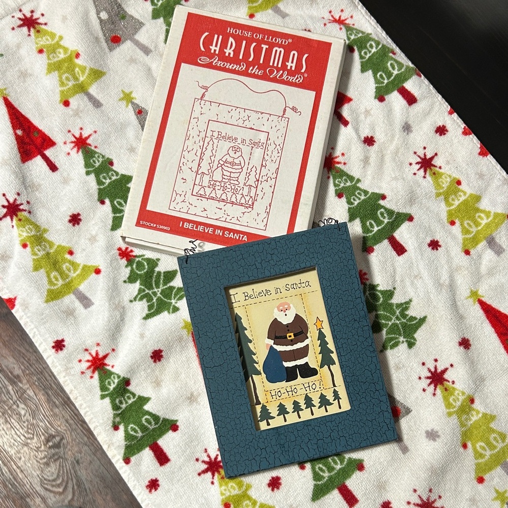 House of Lloyd Christmas Card - Blue and Red